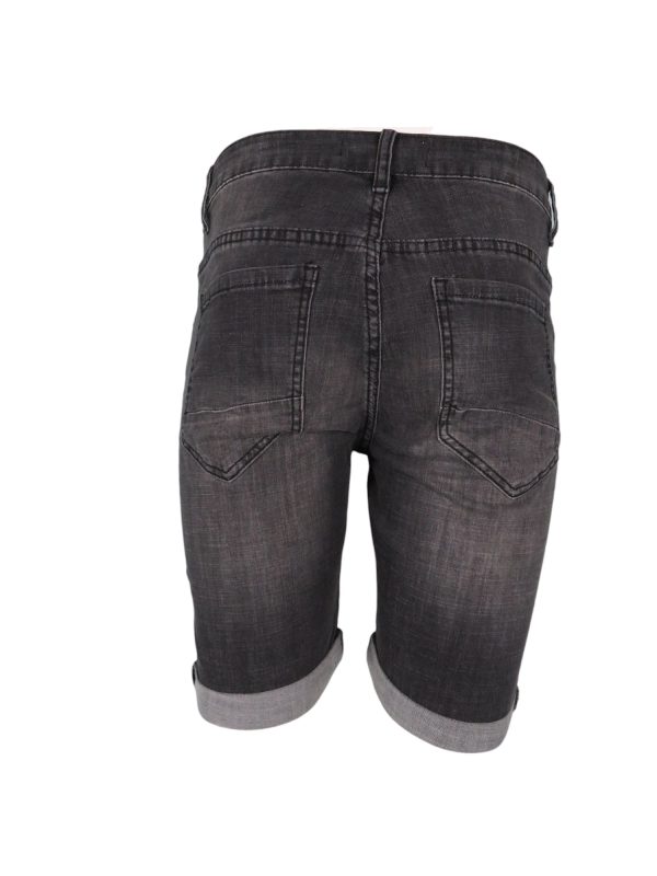 MAGAN JEANS Y0224 Ανδρική Βερμούδα Ελαστική Τζιν Μαύρη 7