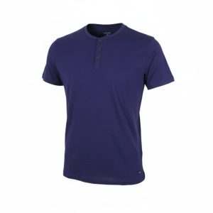 Oxygen 41189 Ανδρική Μπλούζα Βαμβακερή Σε Κανονική Γραμμή Μπλε