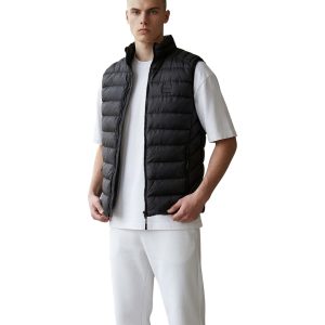 Privato Imprimer 1000 Ανδρικό Αμάνικο Μπουφάν Regular Fit Μαύρο