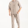 Vittorio 300-25-CAPRI Fanco Ανδρικό Overshirt Τύπου Σαφάρι Σκούρο Μπέζ 19
