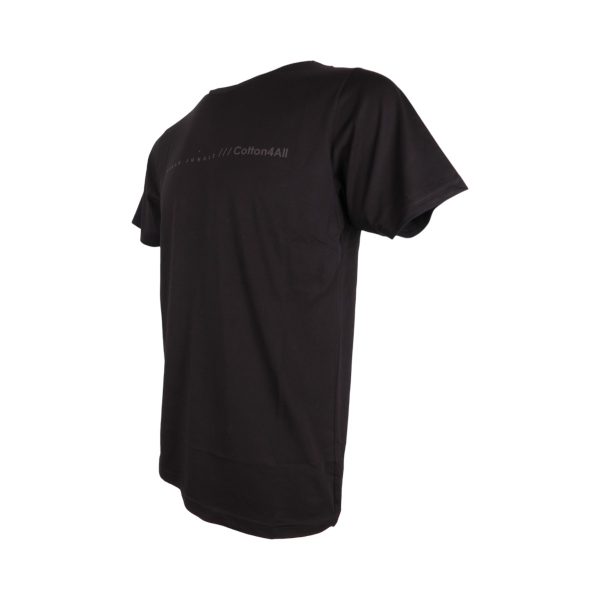 Cotton 4all 025-208 Ανδρική Βαμβακερή Μπλούζα Με Στάμπα Μαύρη 5
