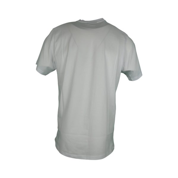 Cotton 4all 025-219 Ανδρική Βαμβακερή Μπλούζα Με Στάμπα Λευκή 6