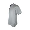 Everbest 252-833-0-3-White Ανδρικό Βαμβακερό Κοντομάνικο Μπλουζάκι Με Γιακά Σε Φαρδιά Γραμμή Λευκό 12