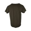 Everbest 252-812-0-3 Khaki Ανδρικό Βαμβακερό Μπλουζάκι Φλάμα Σε Φαρδιά Γραμμή Χακί 10