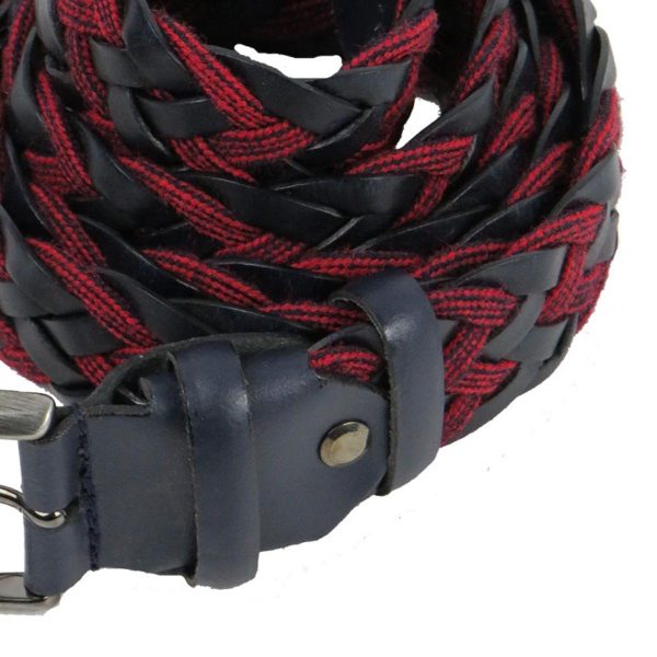 Nino Venturi 8289 Ανδρική Ζώνη Μπλέ-Μπορντό 6