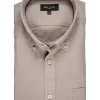 Pre End 32-100289 Frey Ls 6039 Ανδρικό Μακρυμάνικο Λινό Πουκάμισο Σε Κανονική Γραμμή Μπέζ 13