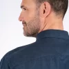 Pre End 35-100185 Frey ss 7115 Ανδρικό Λινό Κοντομάνικο Πουκάμισο Σε Κανονική Γραμμή Μπλέ 14