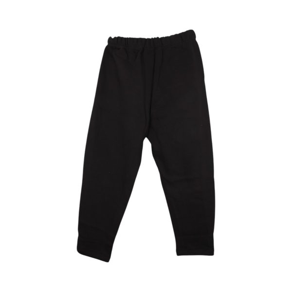 Cotton 4All 26-387 Ανδρικό Παντελόνι Τρίκλωνο Φούτερ Σε loose Γραμμή Μαύρο 4