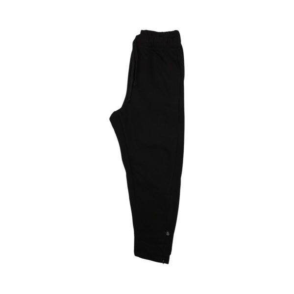 Cotton 4All 26-387 Ανδρικό Παντελόνι Τρίκλωνο Φούτερ Σε loose Γραμμή Μαύρο 5