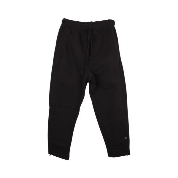 Cotton 4All 26-387 Ανδρικό Παντελόνι Τρίκλωνο Φούτερ Σε loose Γραμμή Μαύρο 3
