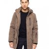Biston Fashion 52-201-035 Ανδρικό Demi Μπουφάν Με Αποσπώμενη Κουκούλα Καμηλό 2