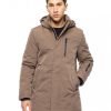 Biston Fashion 52-201-035 Ανδρικό Demi Μπουφάν Με Αποσπώμενη Κουκούλα Καμηλό 12