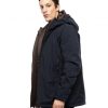 Splendid fashion 52-201-093 Ανδρικό Κοντό Μπουφάν Με Δυο Κουκούλες, Μια Ενσωματωμένη Και Μια Αποσπώμενη Μπλέ 12