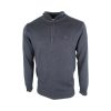 Pre End 21-100527 Malcom Zip 7550 Ανδρική Βαμβακερή Πλεκτή Μπλούζα Ζιπ Σε Κανονική Γραμμή Μπλέ 18
