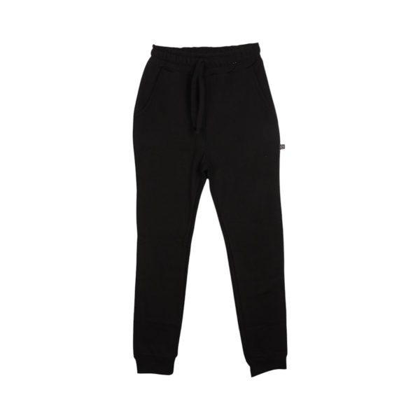 Cotton 4All 26-384-black Ανδρικό Παντελόνι Φούτερ Τρίκλωνο Μαύρο 3