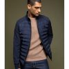 Biston Fashion 52-201-047 Ανδρικό Κοντό Ultra Light Πανωφόρι Με Γιακά Μπλέ 14