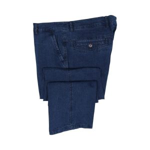 Mastino H092 Ανδρικό Παντελόνι Τζίν Με Λοξή Τσέπη Σε Κλασσική Γραμμή Μπλέ