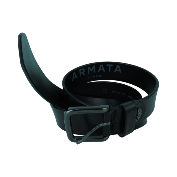 ARMATA DI MARE CN01DK1021/35-black Ανδρική Δερμάτινη Σπόρ Ζώνη Μαύρο 7