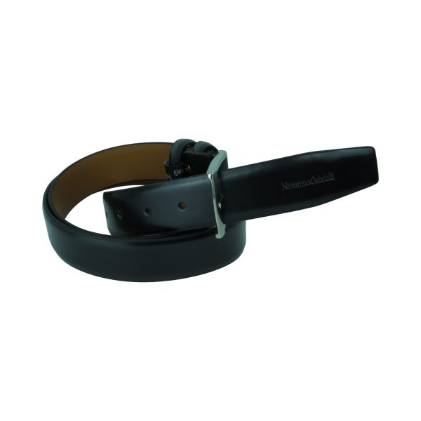 Nazareno Gabrielli IDK 908/35-black Ανδρική Δερμάτινη Ιταλική Ζώνη Μαύρη 4