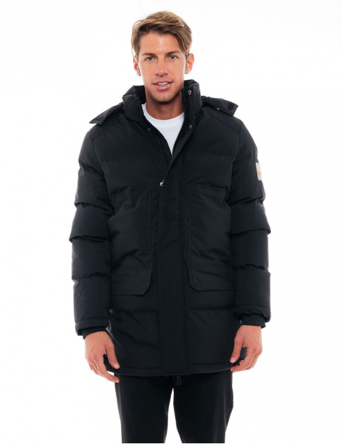 48-201-004#010#1-492x639 Splendid 48-201-004-black Ανδρικό Μπουφάν Μεσαίου Μήκους Χειμερινό Μαύρο 4