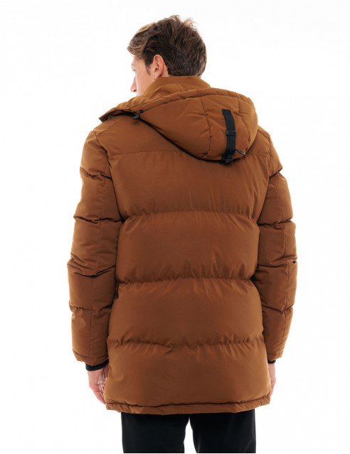 48-201-004#074#3-492x639 Splendid 48-201-004 Ανδρικό Χειμερινό Μπουφάν Μεσαίου Μήκους Με Αποσπώμενη Κουκούλα Κάμελ 6