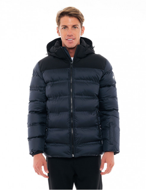 48-201-080#060#1-492x639 Splendid 48-201-080-blue Ανδρικό Κοντό Μπουφάν Με Αποσπώμενη Κουκούλα Μπλέ 4