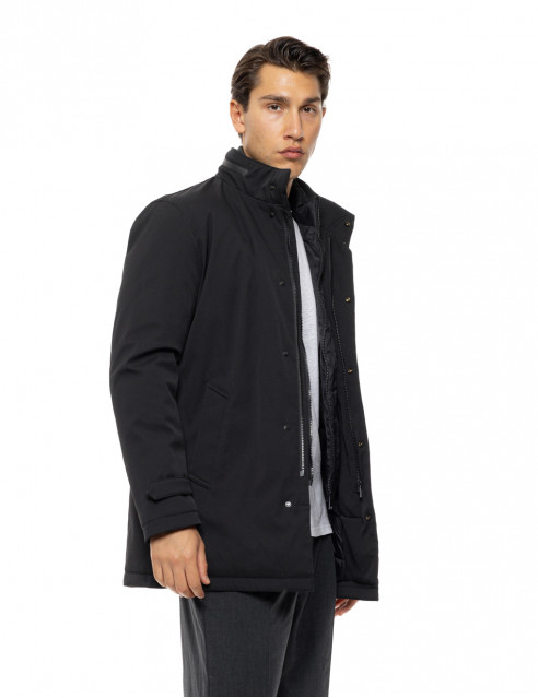 54-201-096#010#2-492x639 Splendid 54-201-096 Ανδρικό Μεσαίου Μήκους 3/4 Μπουφάν Με Γιακά Μαύρο 4