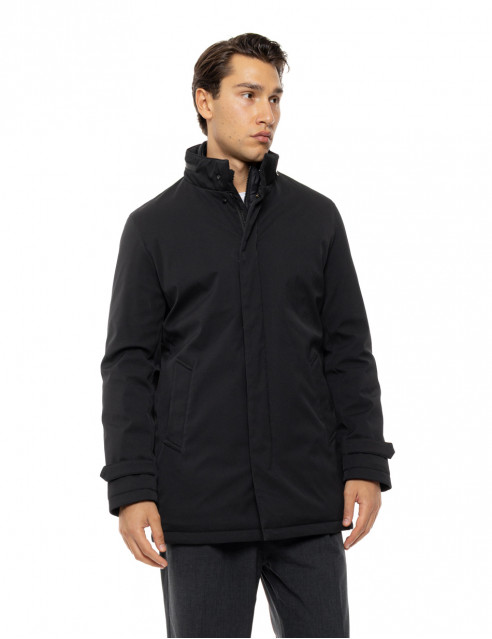 54-201-096#010#4-492x639 Splendid 54-201-096 Ανδρικό Μεσαίου Μήκους 3/4 Μπουφάν Με Γιακά Μαύρο 2