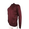 UNIQUE 150-5 Ανδρικό Λεπτό Πλεκτό Μερινός Με Ημι-ζιβάγκο-Λουπέτο Μπορντό 10