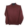 UNIQUE 150-5 Ανδρικό Λεπτό Πλεκτό Μερινός Με Ημι-ζιβάγκο-Λουπέτο Μπορντό 13