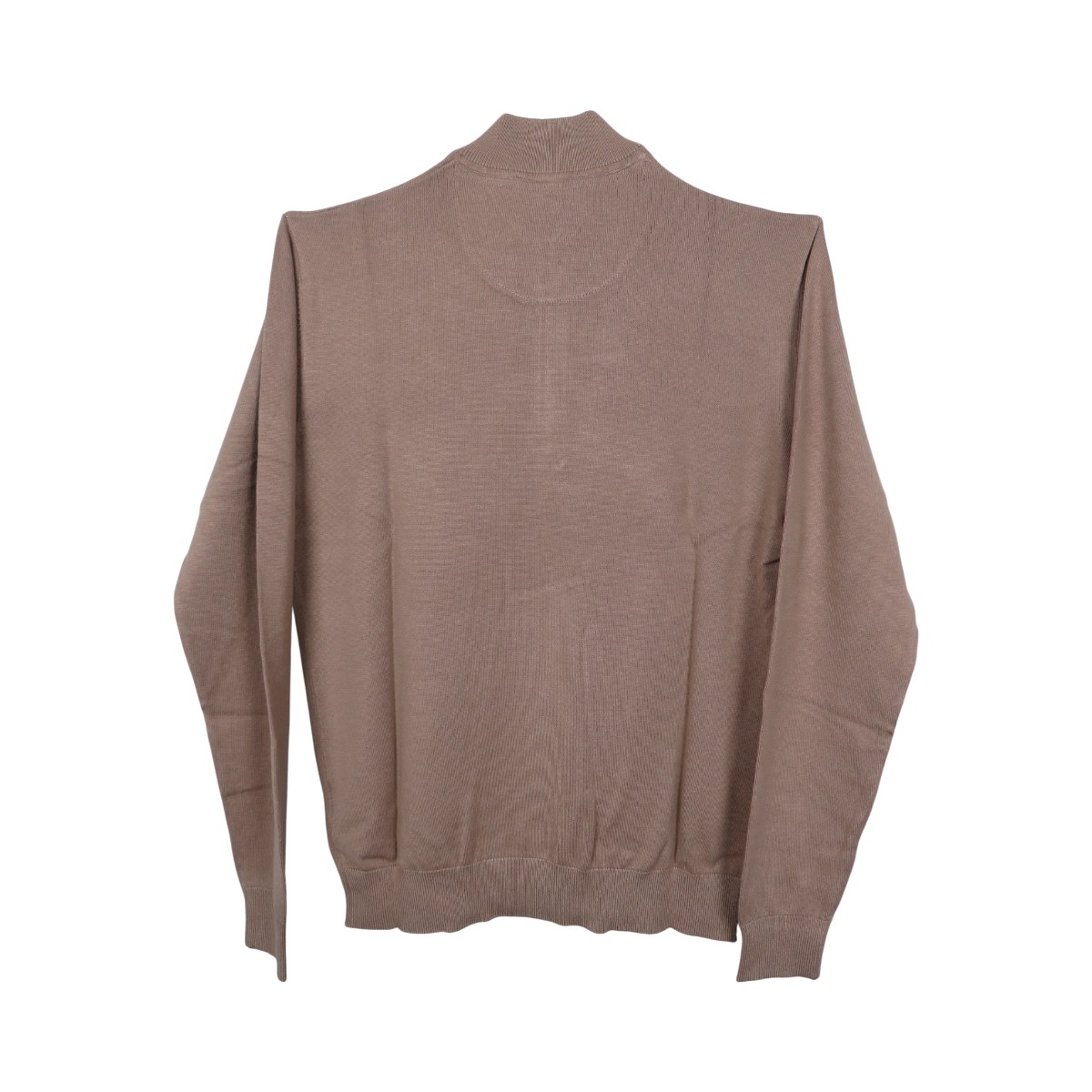 IMG_4662 REVAL W25RV02102-2 Ανδρικό Λεπτό πλεκτό Ζίπ Με Μαλλί Κανονική Γραμμή Μπέζ 6