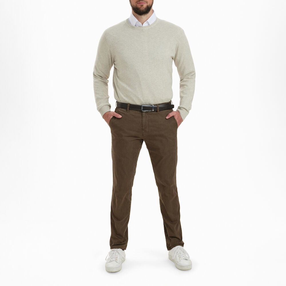 S_M_F_423317-8217-235 SUNWILL 423317-8217-235 Ανδρικό Παντελόνι Βαμβακερό Σε ίσια Γραμμή Και Άνετο Ελαστικό Ύφασμα Καφέ Ανοιχτό 3