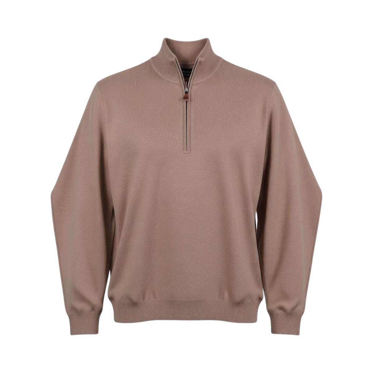 ghost-mannequin-323bead6-60c8-4d62-9b52-b3fca73e278b REVAL W25RV02102-2 Ανδρικό Λεπτό πλεκτό Ζίπ Με Μαλλί Κανονική Γραμμή Μπέζ 4