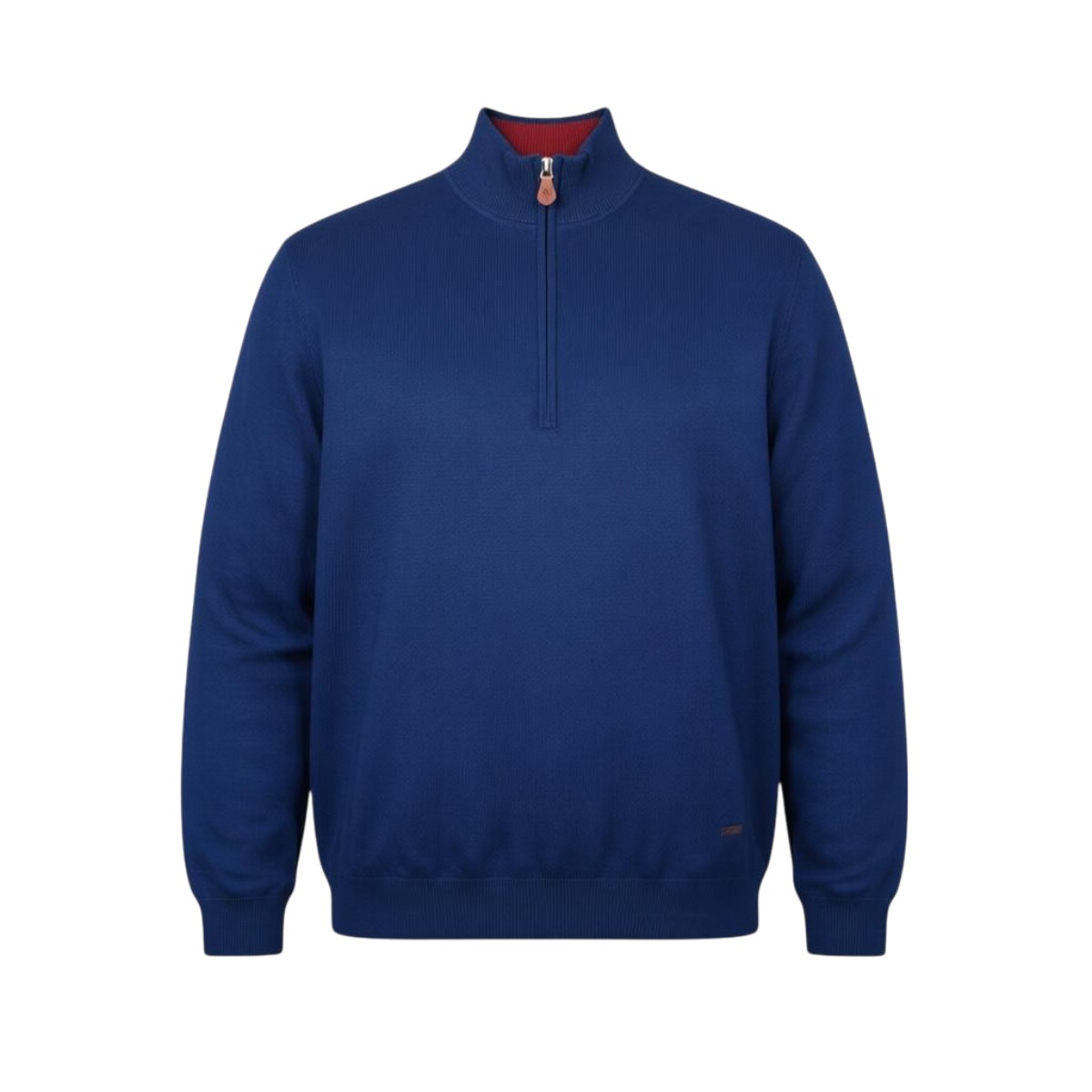 ghost-mannequin-4fa0c6b0-8d22-4d54-a7e4-6f4f8406b034 REVAL W25RV02102-1 Ανδρικό Λεπτό πλεκτό Ζίπ Με Μαλλί Κανονική Γραμμή Μπλέ Ρουά 5