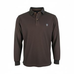 Everbest 261-043-0 Ανδρική Μπλούζα Με Γιακά Και Ανάγλυφη Διχρωμία στο ύφασμα Μαύρο