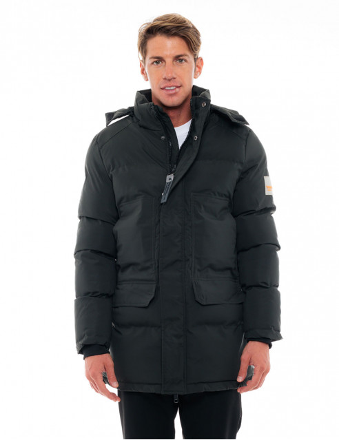 48-201-004#051#1-492x639 Splendid Fashion 48-201-004 Ανδρικό Ντεμί Μπουφάν Πράσινο Σκούρο 4