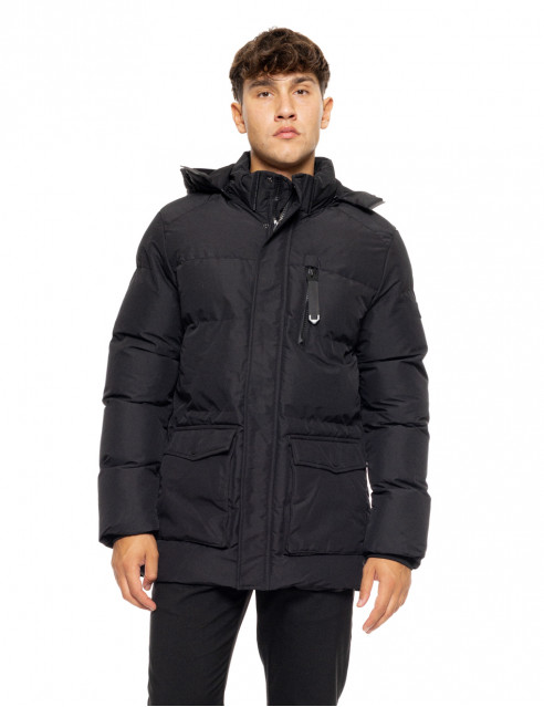 50-201-008#010#1-492x639 Splendid fashion 50-201-008 Aνδρικό demi Μπουφάν Με Ενσωματωμένη Κουκούλα Μαύρο 3