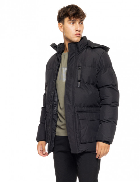 50-201-008#010#2-492x639 Splendid fashion 50-201-008 Aνδρικό demi Μπουφάν Με Ενσωματωμένη Κουκούλα Μαύρο 2
