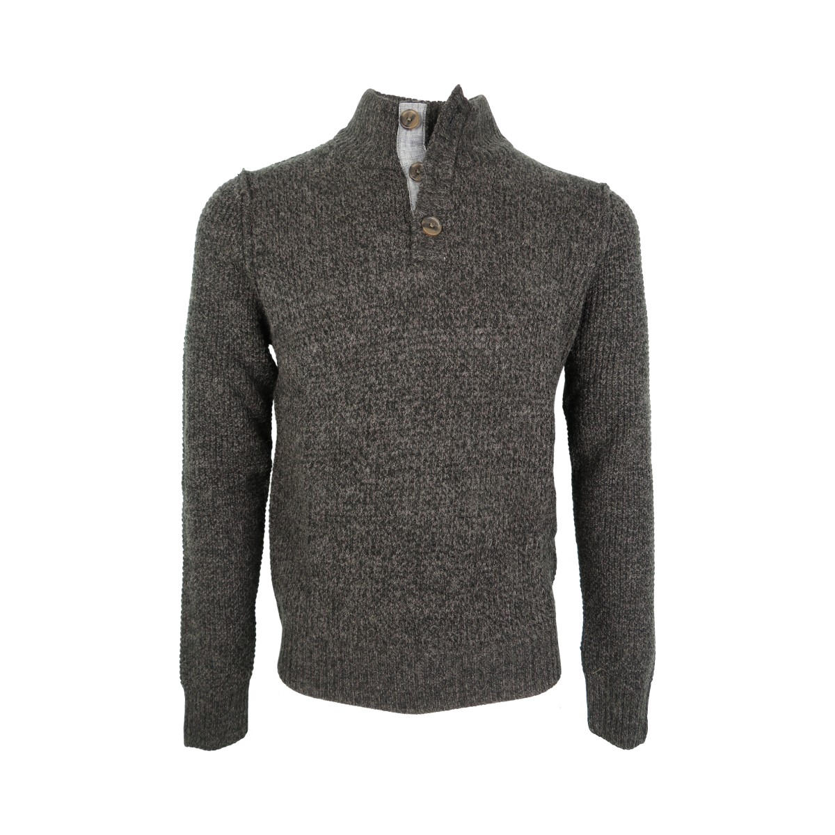 IMG_4645 Privato Bakers ΑΜ-038-2 Ανδρικό Πλεκτό Χοντρή Πλέξη Γκρί Σκούρο 5