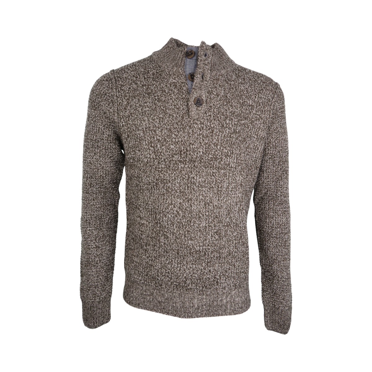 IMG_4649 Privato Bakers ΑΜ-038-3-1 Ανδρικό Πλεκτό Χοντρή Πλέξη Χακί Μελανζέ 5