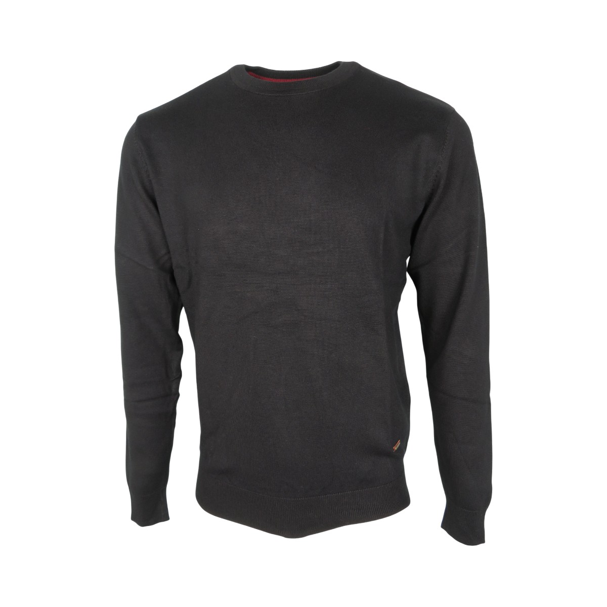 IMG_4664 REVAL W25RV02101-1 Ανδρική Πλεκτή Μπλούζα Λεπτή Πλέξη Με Μαλλί Μαύρο 5