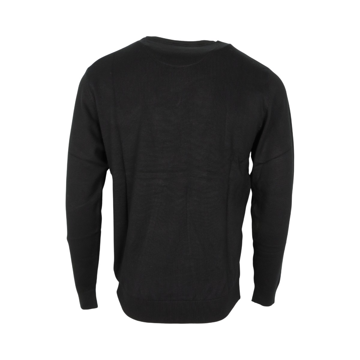 IMG_4665 REVAL W25RV02101-1 Ανδρική Πλεκτή Μπλούζα Λεπτή Πλέξη Με Μαλλί Μαύρο 6