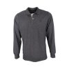 Unique 401-8 Ανδρική Βαμβακερή Μπλούζα Με Γιακά Σε Κανονική Γραμμή Γκρί Ανθρακί 1