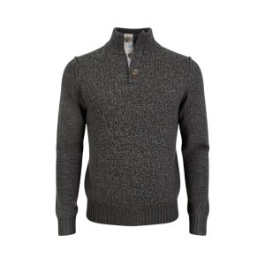 Privato Bakers ΑΜ-038-2 Ανδρικό Πλεκτό Χοντρή Πλέξη Γκρί Σκούρο