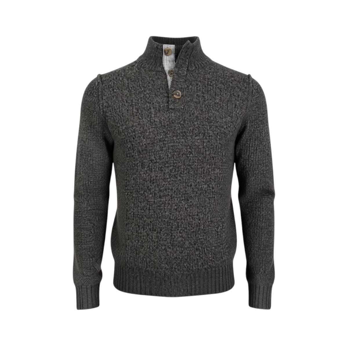 ΖΙΠ (3) Privato Bakers ΑΜ-038-2 Ανδρικό Πλεκτό Χοντρή Πλέξη Γκρί Σκούρο 3