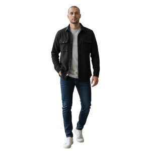 Privato GVICTORY 8032 Overshirt Ανδρικό Σε Κανονική γραμμή Μαύρο