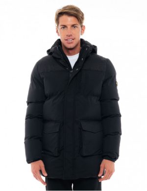 Splendid 48-201-079 Ανδρικό Μπουφάν Μεσαίου Μήκους Με Κουκούλα Μπλέ