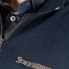 Pre End 22-100314 ZIP SWEAT 7050 Ανδρική Μπλούζα Ζιπ Με Βαμβάκι Σε Κανονική Γραμμή Μπλέ Σκούρο 9