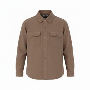 Privato Palablu 4576-9 Ανδρικό Overshirt Διαγωνάλ Σε Κανονική Γραμμή Κάμελ