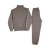 Privato New Mentality MT6736+6737-1 Ανδρικό Ανοιξιάτικο Σέτ Μπλούζα Ζιπ Με Παντελόνι Φόρμας Με λάστιχο Στην Μέση Και Στον Αστράγαλο Χακί Ανοιχτό 13